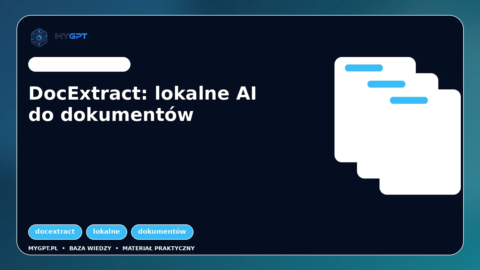 Ilustracja: DocExtract: lokalne AI do dokumentów